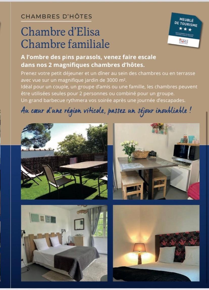Chambres D'Elisa Saint-Morillon Экстерьер фото